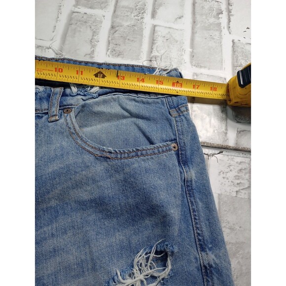 Aeropostale Boyfriend Jeans Women’s Size 10 Distressed Ripped Stone Wash Denim - Picture 8 of 15